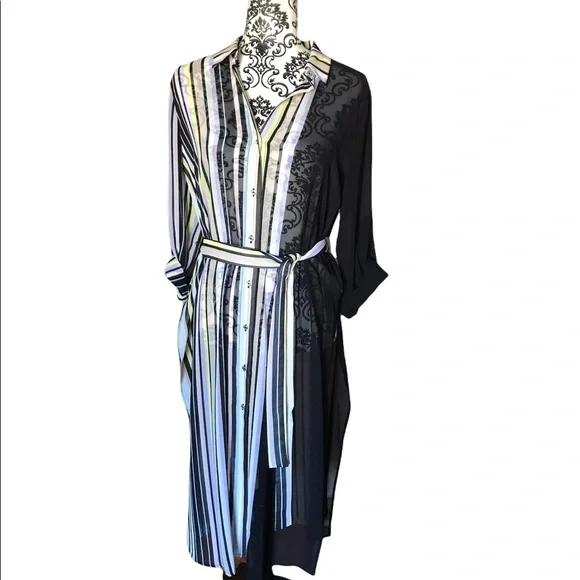 CALVIN KLEIN SHEER TUNIC - Picture 4 of 7